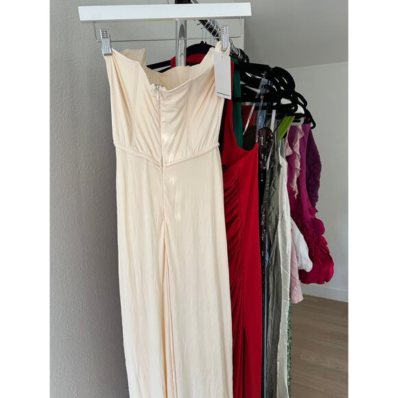 Deme by Gabriella Pearl Gown in Off White - Picture 8 of 11